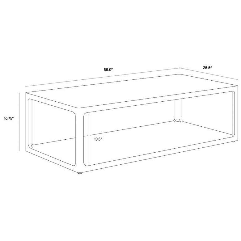 Image 7 Sunpan Doncaster Coffee Table Smoke Gray more views
