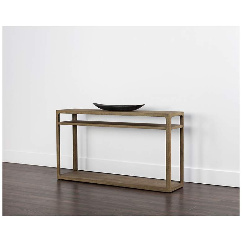 Image 3 Sunpan Doncaster Console Table Smoke Gray more views