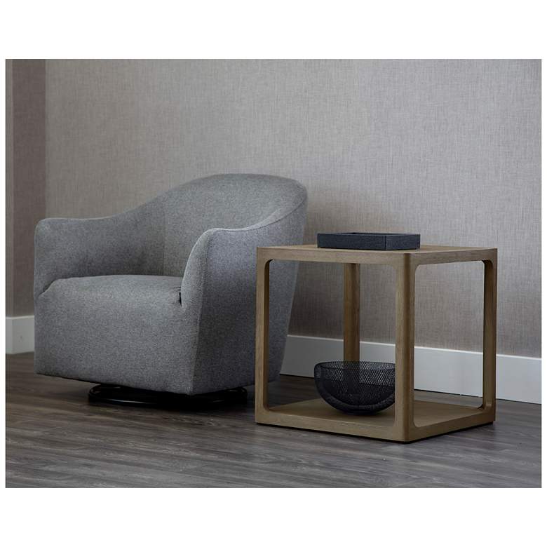 Image 3 Sunpan Doncaster Side Table Smoke Gray more views