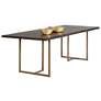 1_Sunpan Donnelly Dining Table Antique Brass Dark Mango 95"