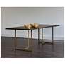 3_Sunpan Donnelly Dining Table Antique Brass Dark Mango 95" more views