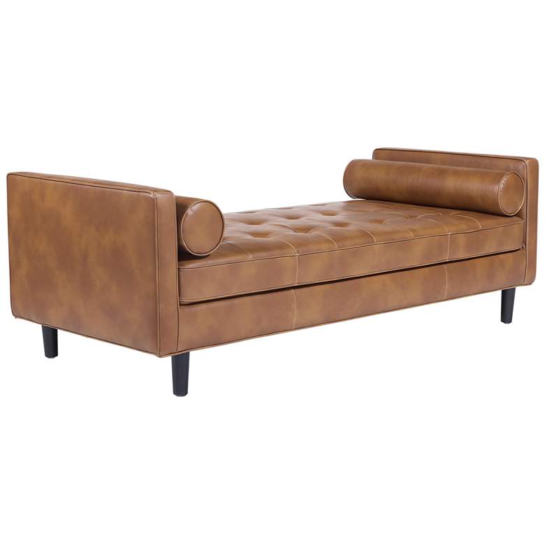 Image 1 Sunpan Donnie Bench Black Tobacco Tan