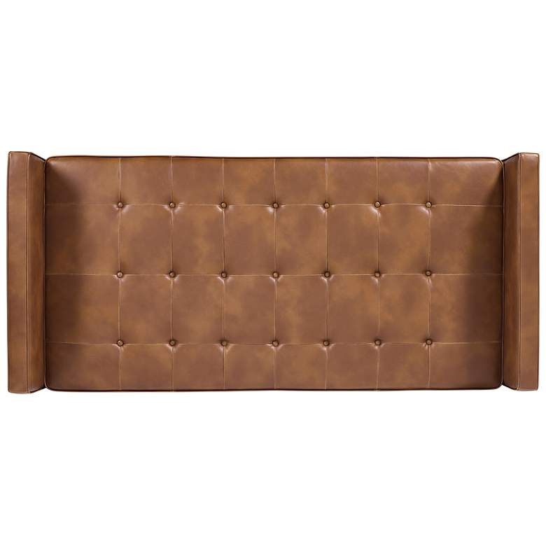 Image 3 Sunpan Donnie Bench Black Tobacco Tan more views