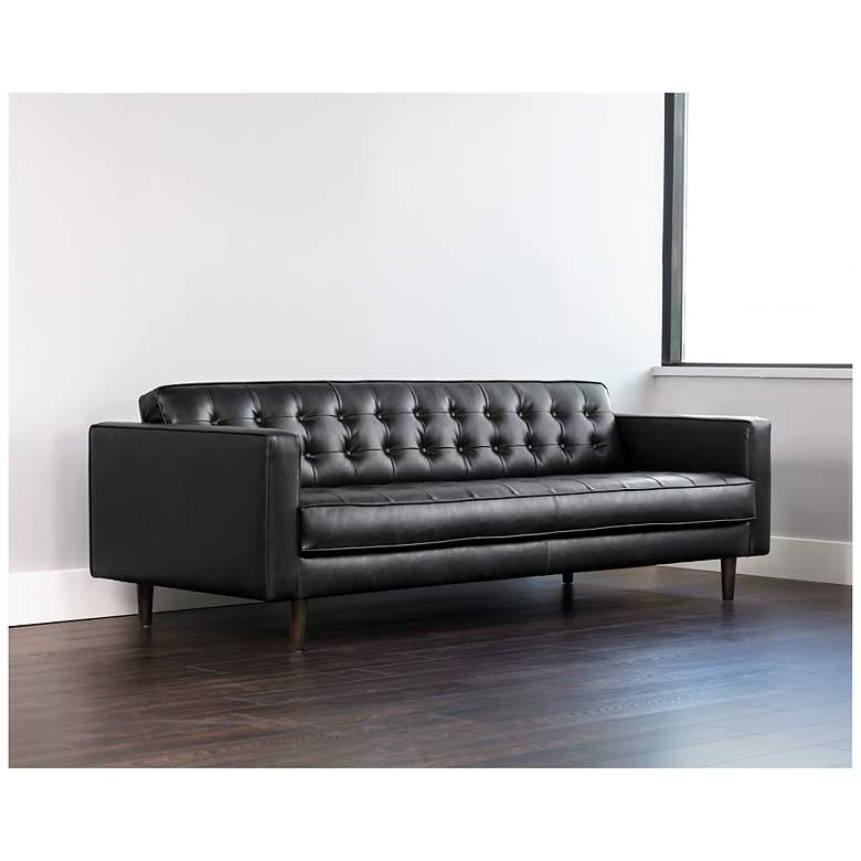 Image 3 Sunpan Donnie Sofa Coal Black more views