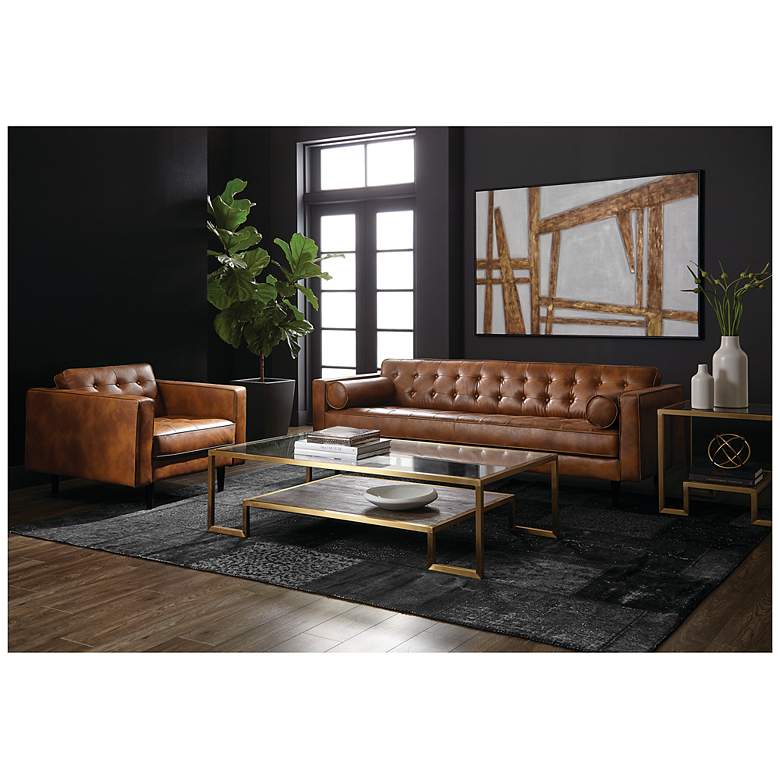 Image 4 Sunpan Donnie Sofa Tobacco Tan more views