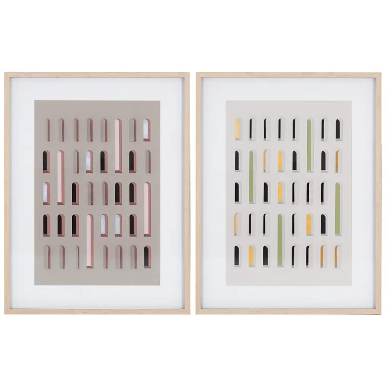 Image 1 Sunpan Door to Door (Set of 2) 36" X 49" Natural Frame
