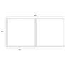 5_Sunpan Double Cross (Set of 2) 48" X 48" Black Floater Frame more views