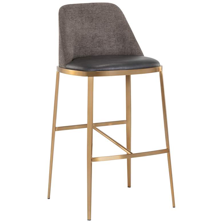 Image 1 Sunpan Dover Barstool Bravo Portabella and Sparrow Gray