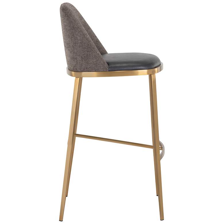 Image 2 Sunpan Dover Barstool Bravo Portabella and Sparrow Gray more views