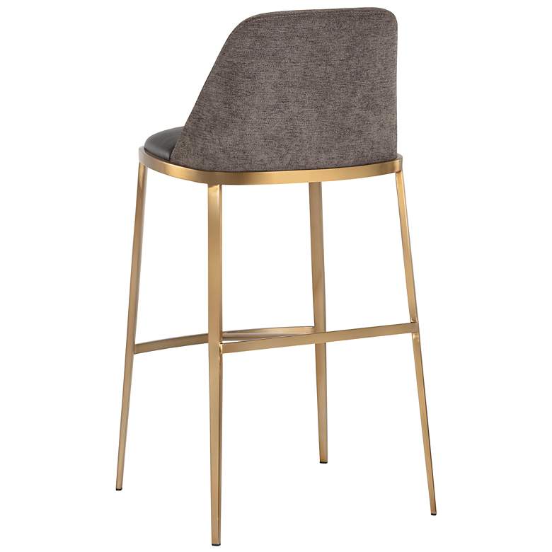 Image 3 Sunpan Dover Barstool Bravo Portabella and Sparrow Gray more views