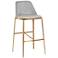 Sunpan Dover Barstool Napa Stone and Polo Club Stone