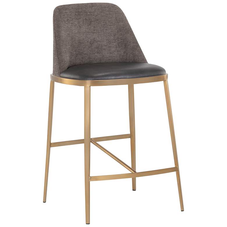 Image 1 Sunpan Dover Counter Stool Bravo Portabella and Sparrow Gray