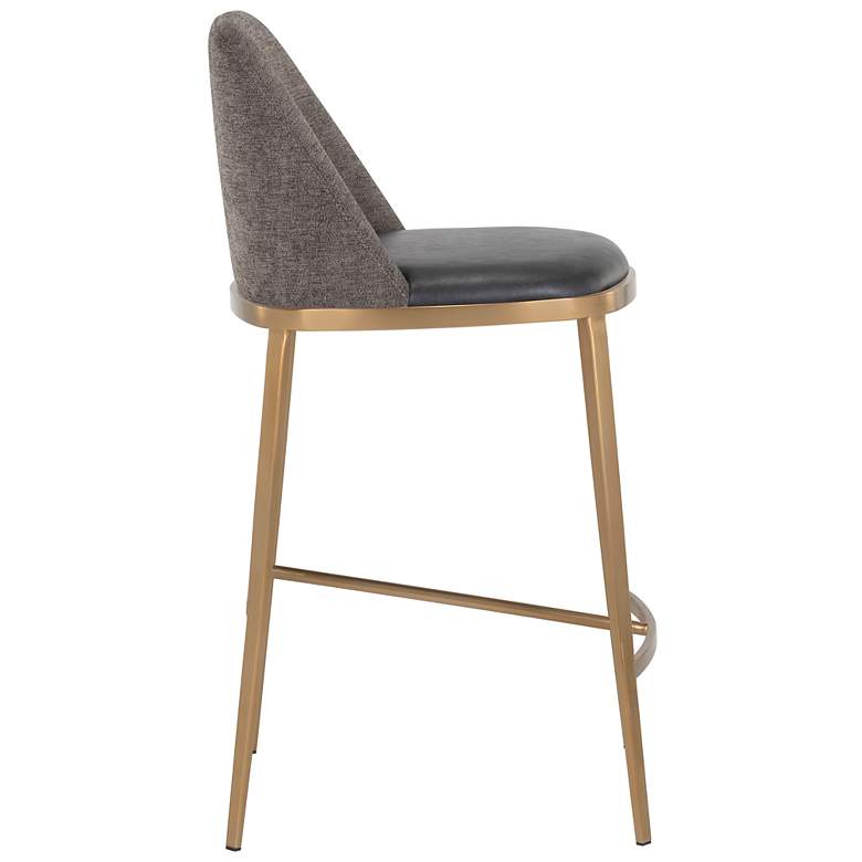 Image 2 Sunpan Dover Counter Stool Bravo Portabella and Sparrow Gray more views