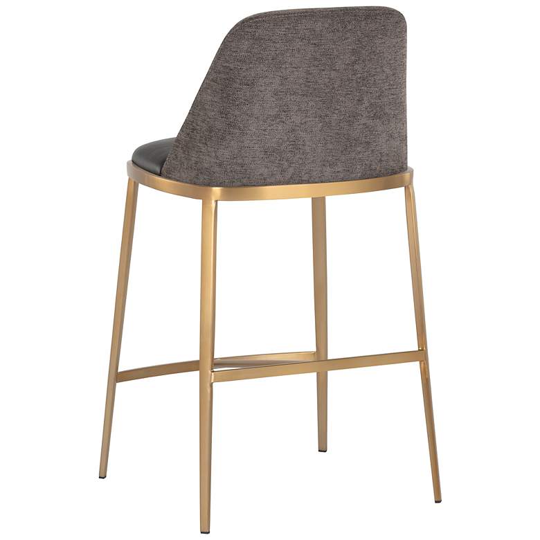 Image 3 Sunpan Dover Counter Stool Bravo Portabella and Sparrow Gray more views