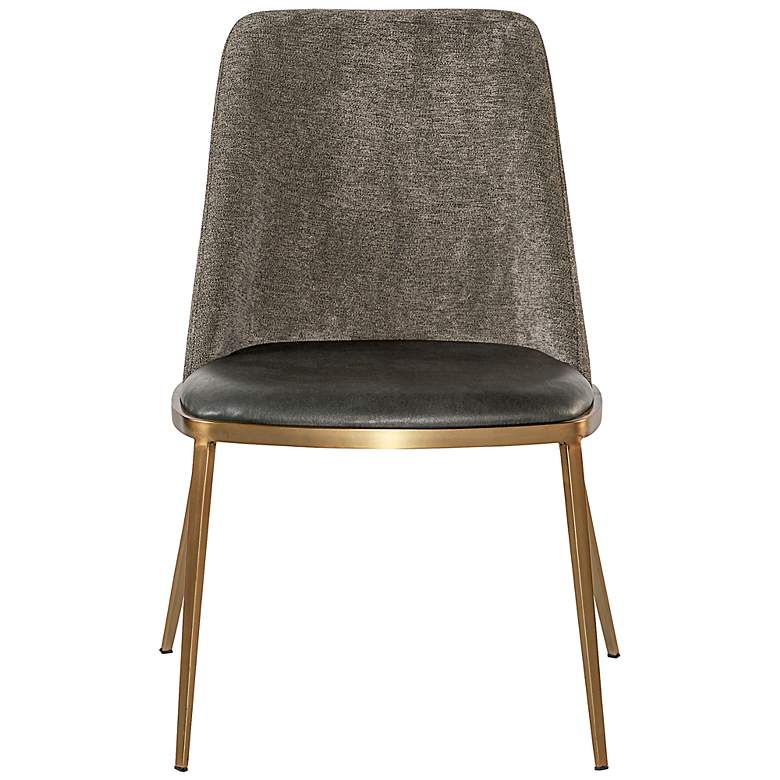 Image 3 Sunpan Dover Dining Chair Bravo Portabella and Sparrow Gray Set of 2 more views