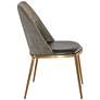 4_Sunpan Dover Dining Chair Bravo Portabella and Sparrow Gray Set of 2 more views