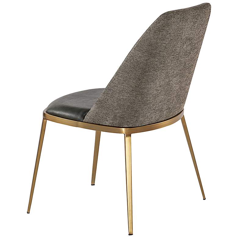 Image 5 Sunpan Dover Dining Chair Bravo Portabella and Sparrow Gray Set of 2 more views