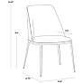 7_Sunpan Dover Dining Chair Bravo Portabella and Sparrow Gray Set of 2 more views