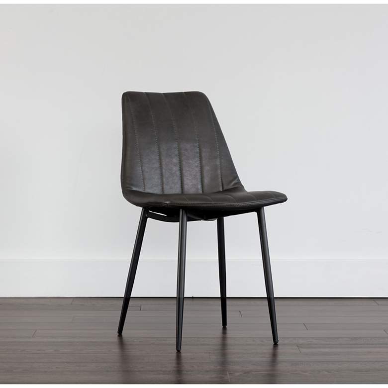 Image 1 Sunpan Drew Dining Chair Black Bravo Portabella Set of 2