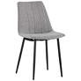 2_Sunpan Drew Dining Chair Black Light Gray Set of 2