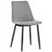 Sunpan Drew Dining Chair Black Light Gray Set of 2