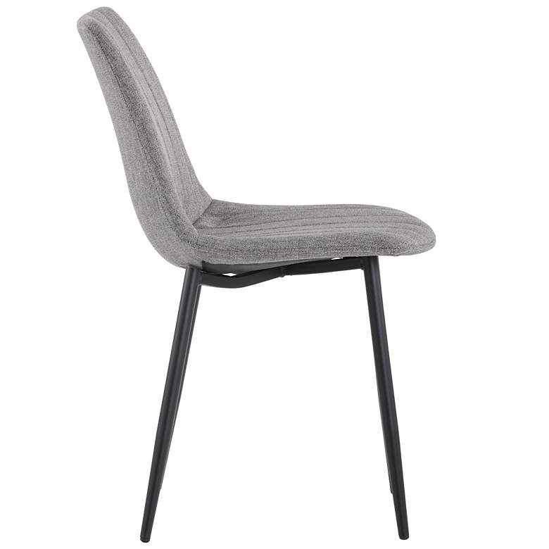 Image 3 Sunpan Drew Dining Chair Black Light Gray Set of 2 more views