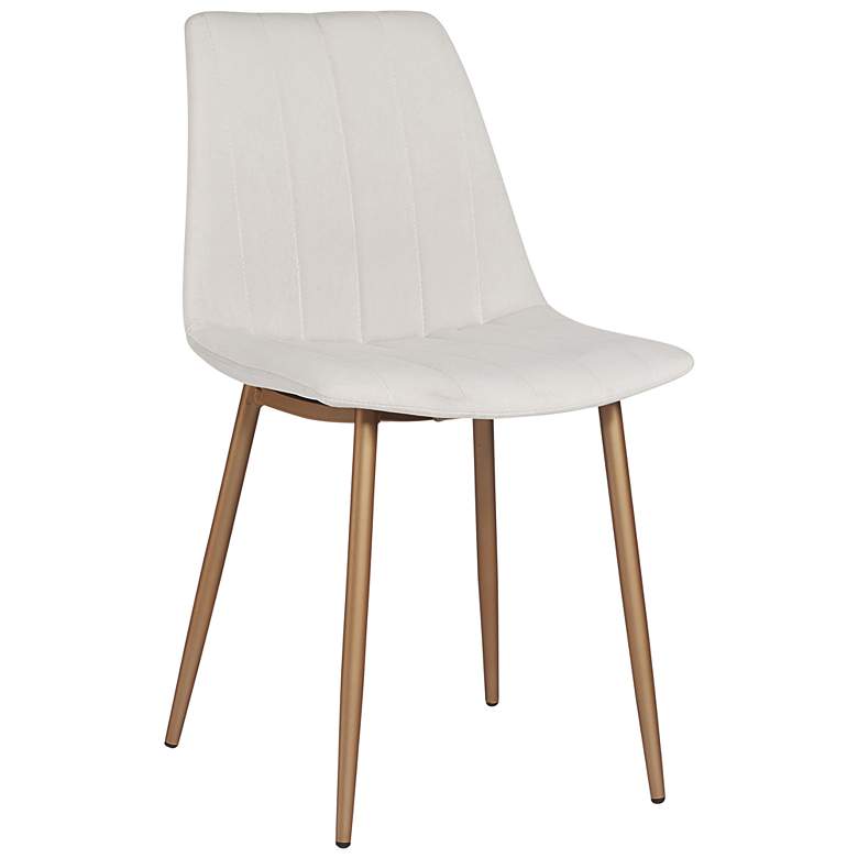 Image 1 Sunpan Drew Dining Chair Champagne Gold Antonio Linen Set of 2