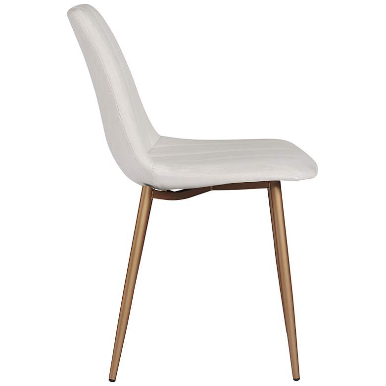 Image 4 Sunpan Drew Dining Chair Champagne Gold Antonio Linen Set of 2 more views
