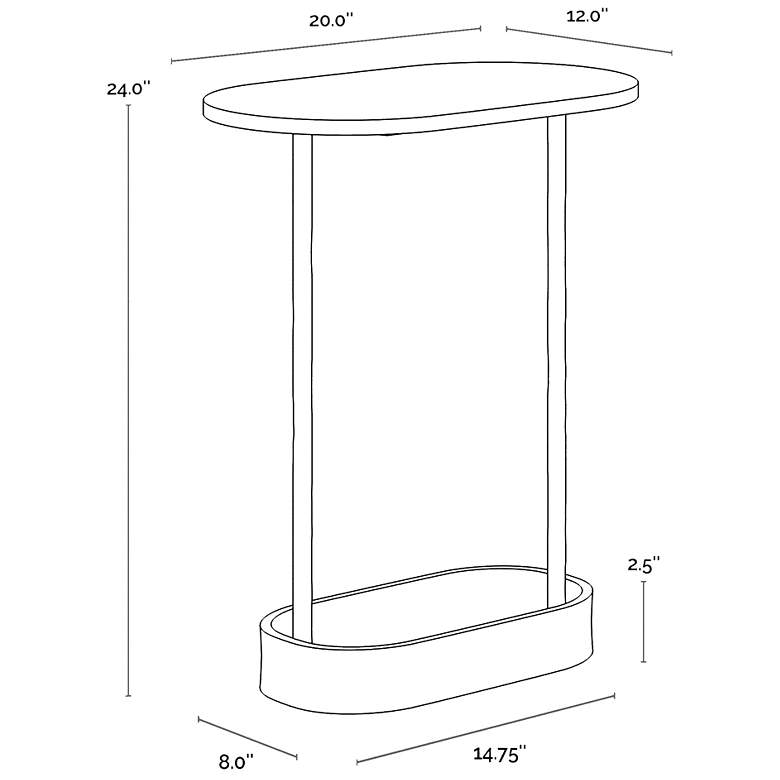 Image 6 Sunpan Eden End Table more views