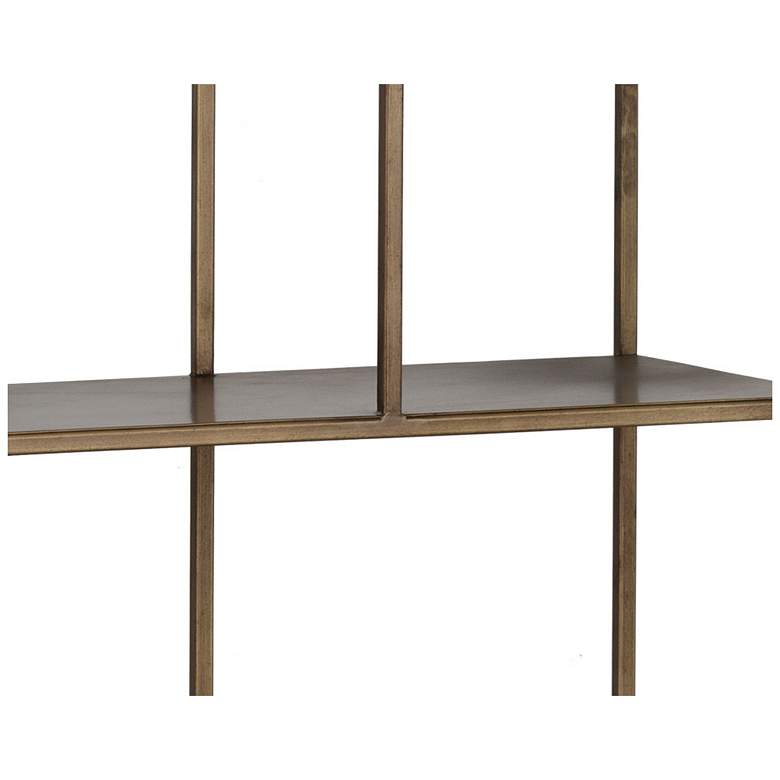 Image 4 Sunpan Eiffel Bookcase Large Antique Brass more views