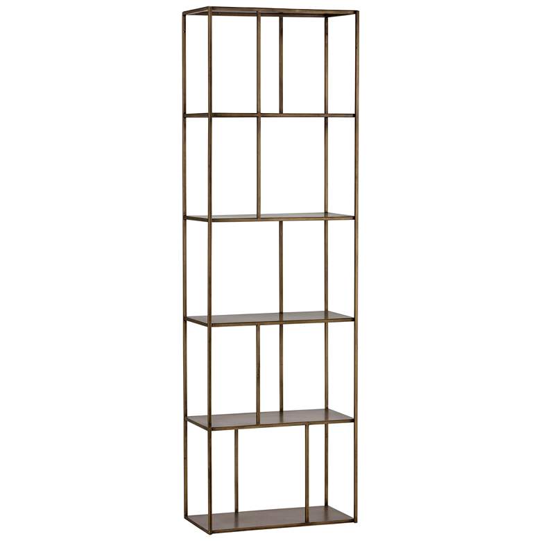 Image 1 Sunpan Eiffel Bookcase Small Antique Brass