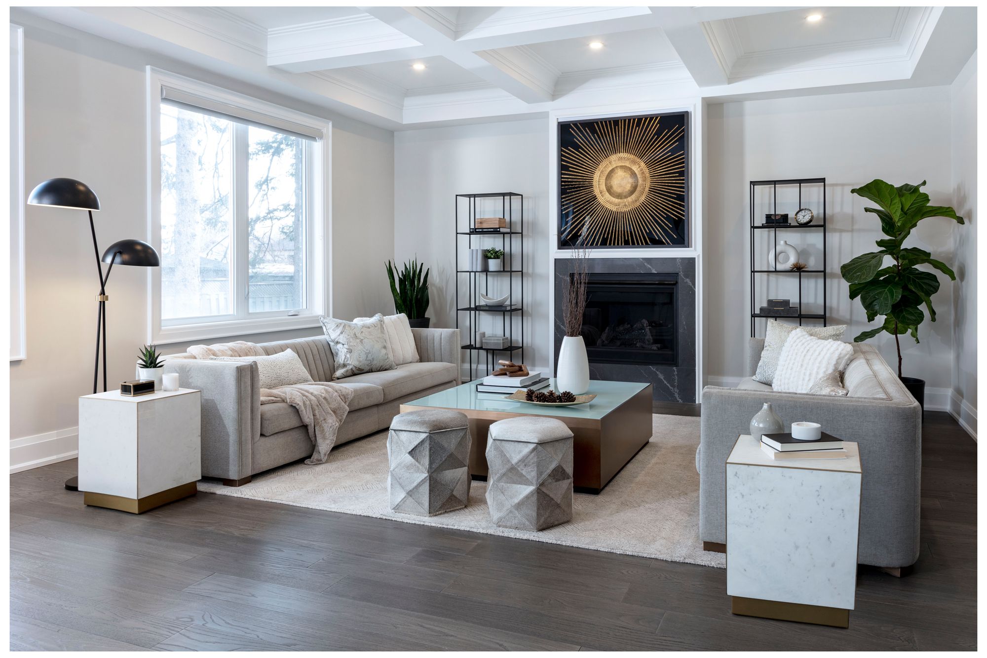 Sunpan Eiffel Bookcase Small Black