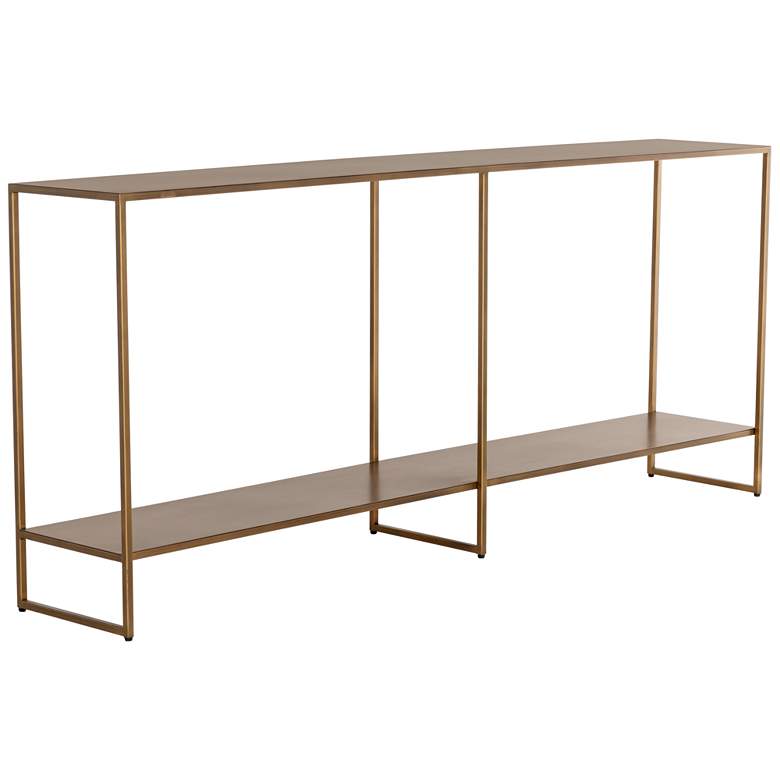 Image 1 Sunpan Eiffel Console Table Antique Brass