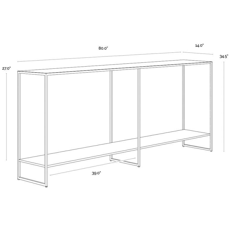 Image 5 Sunpan Eiffel Console Table Black more views