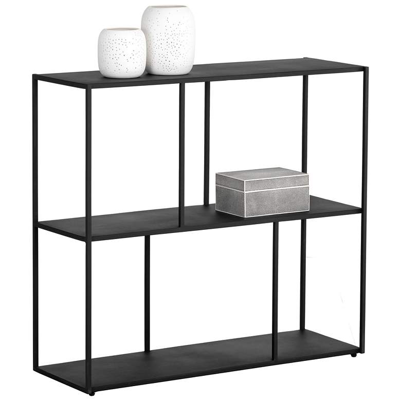 Image 1 Sunpan Eiffel Low Bookcase Medium Black