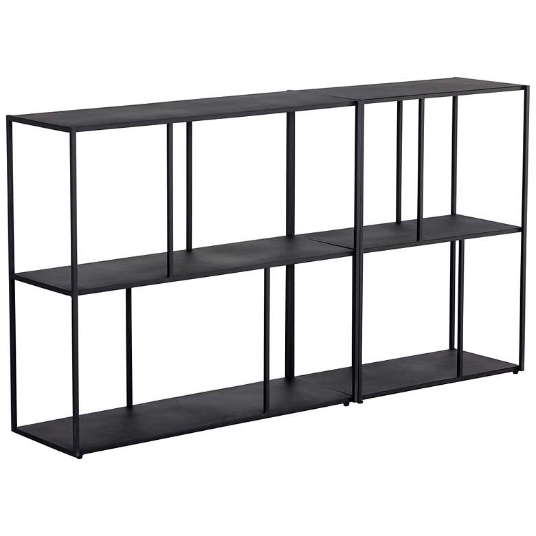 Image 3 Sunpan Eiffel Low Bookcase Medium Black more views
