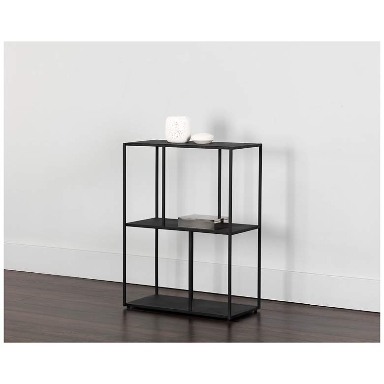 Image 4 Sunpan Eiffel Low Bookcase Small Black more views