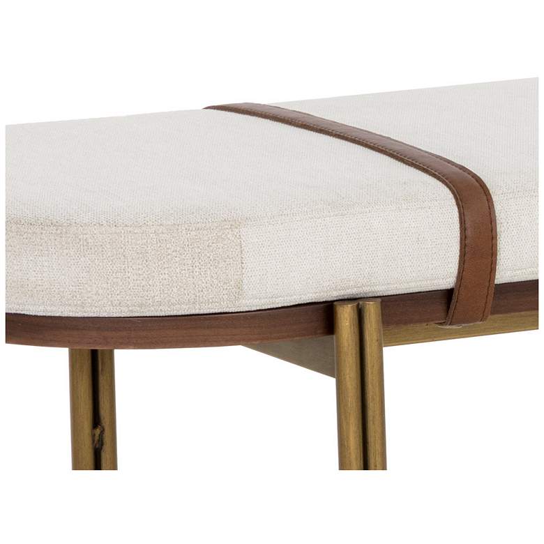 Image 4 Sunpan Elaine Bench Polo Club Muslin more views