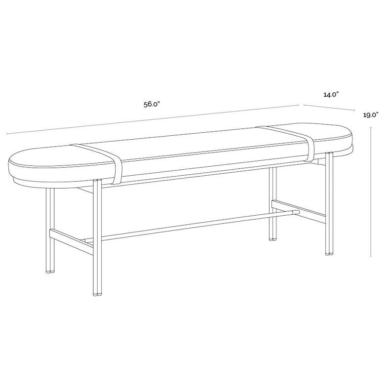 Image 7 Sunpan Elaine Bench Polo Club Muslin more views