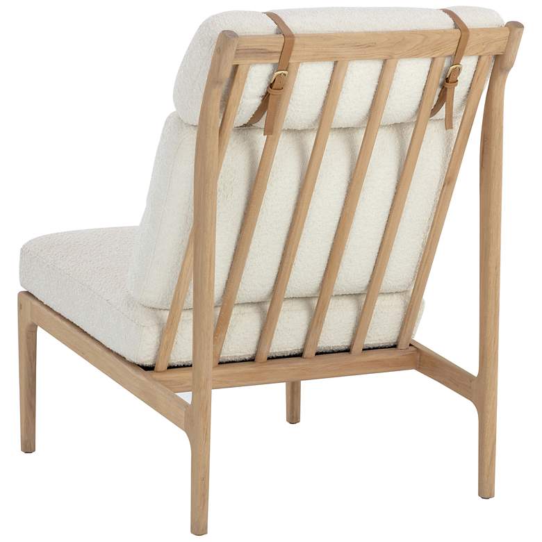 Image 5 Sunpan Elanor Lounge Chair Light Oak Altro White more views
