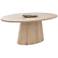 Sunpan Elina Dining Table Oval Light Oak 84"