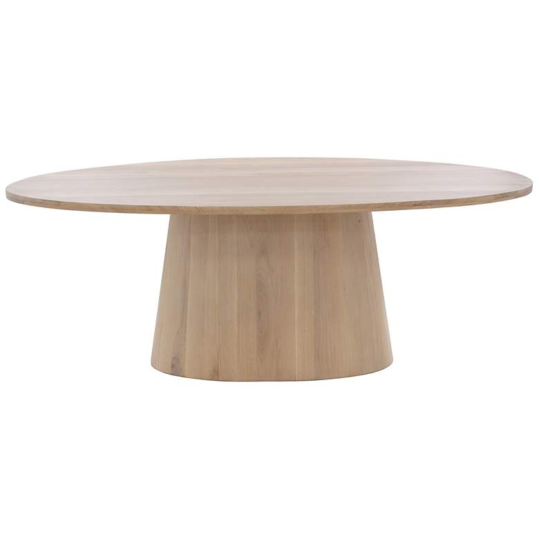 Image 3 Sunpan Elina Dining Table Oval Light Oak 84" more views