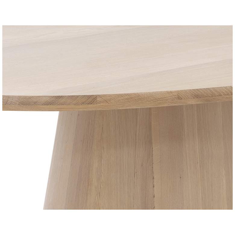 Image 4 Sunpan Elina Dining Table Oval Light Oak 84" more views