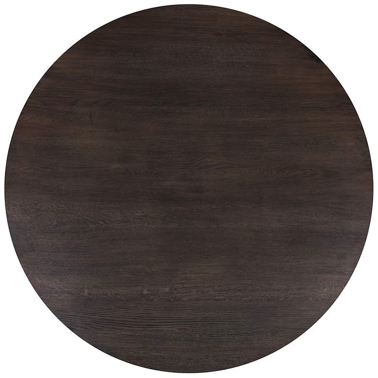 Image 3 Sunpan Elina Dining Table Round Brown Oak 54" more views