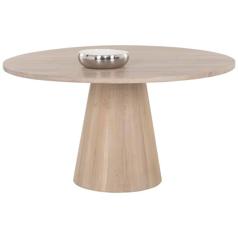 Image 1 Sunpan Elina Dining Table Round Light Oak 54"