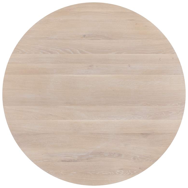 Image 3 Sunpan Elina Dining Table Round Light Oak 54" more views