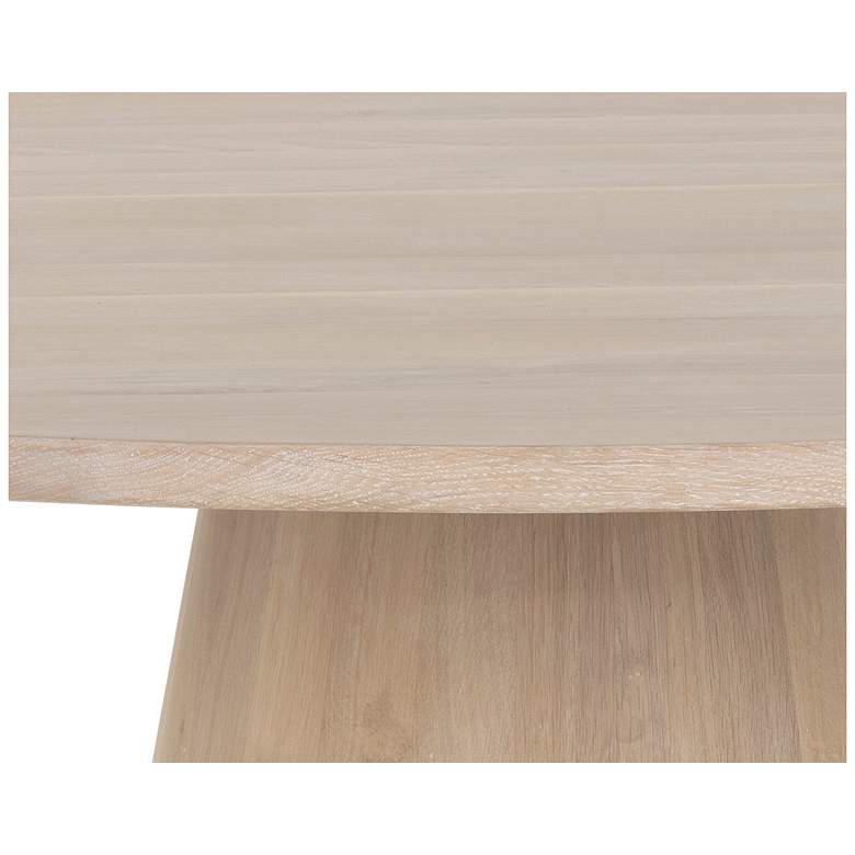 Image 5 Sunpan Elina Dining Table Round Light Oak 54" more views