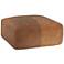 Sunpan Elio Ottoman Cognac Leather