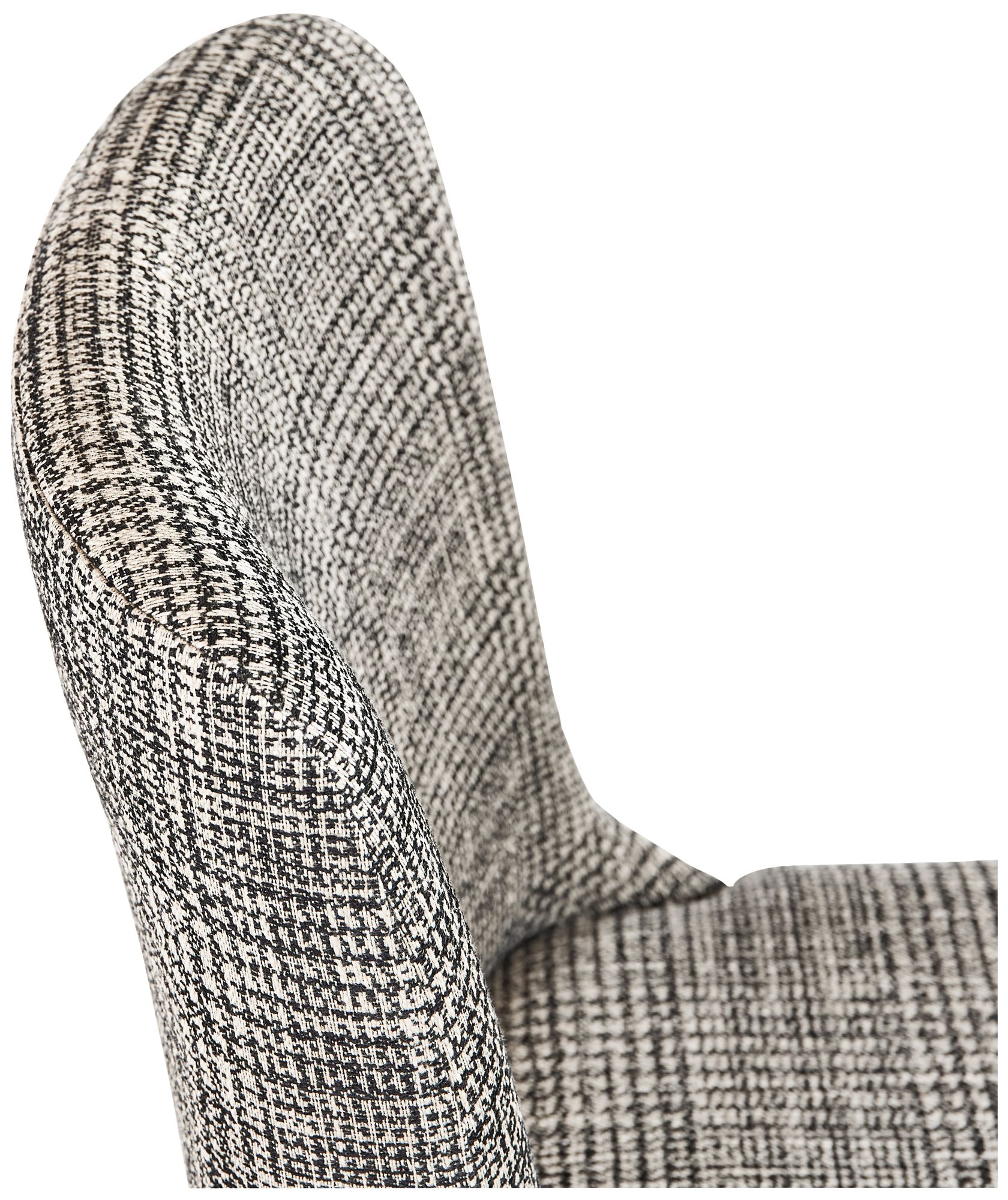 Sunpan Elisa Dining Chair Gray Oak Naya Check Black