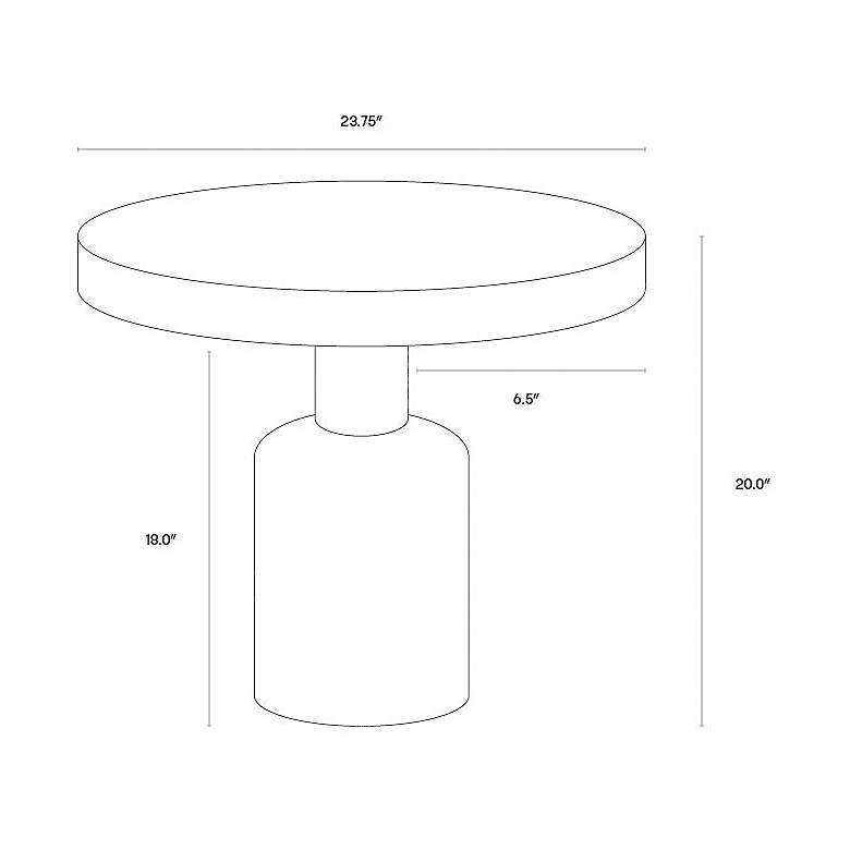 Image 6 Sunpan Elmira Side Table more views
